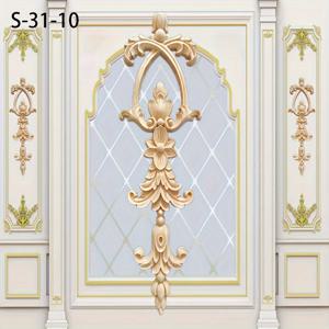 TEMU 홈 데코용 1개 솔리드 우든 조각 인레이 목재 데칼, 도장되지 않은 캐비닛 문 창문 로마 기둥 배경 벽 등에 적합한 DIY 장식