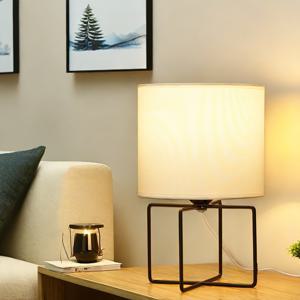 TEMU 북유럽 클래식 스타일 LED 패브릭 테이블 램프, USB 전원, 따뜻한 조명을 제어하는 스위치 포함, 침실 및 거실의 홈 데코레이션에 적합, 생일, 할로윈, 추수감사절 및 크리스마스 선물로 이상적