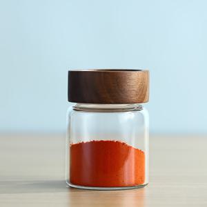 TEMU 뚜껑과 라벨이 있는 빈티지 유리 향신료 병 1개, 주방 향신료, 커피 원두, 차, 설탕, 허브를 위한 둥근 식품 보관 용기, 재사용 가능, 손세척, 전원 불필요