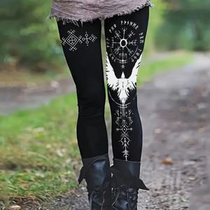 TEMU 트라이벌 빈티지 레깅스 및 베이스 레이어 타이츠