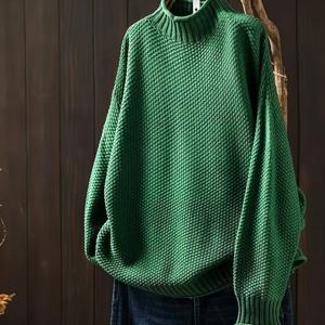 TEMU 향방향 가을 겨울용 하이넥 입체 사각 스웨터