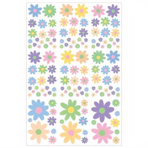 TEMU 9장/138개 봄 창문 스티커, 유리용 꽃 스티커, 냉장고 데칼 장식, 양면 창문 스티커, 홈 오피스 액세서리 파티 용품