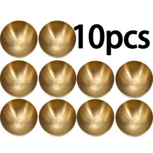 TEMU 과일, 시리얼, 스낵, 애피타이저용 10개 골든 스테인리스 스틸 볼 세트 - 201 스테인리스 스틸 서빙 컨테이너