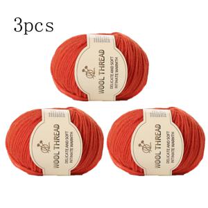 TEMU 3개 세트 부드러운 울 혼방 원사, 4줄 중간 무게, 비필링 - DIY 뜨개질 스카프, 숄, 스웨터에 이상적 - 각 1.76oz, 다양한 색상, 두꺼운 원사