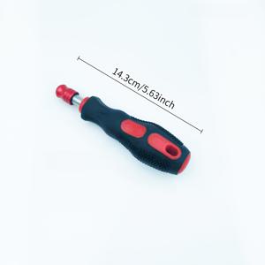 TEMU 1개 1/4'' 육각 드라이버 핸들 | 자석 드라이버 비트 홀더, 자동 잠금 어댑터, 크롬 바나듐강, 내부 육각 및 육각형 스타일