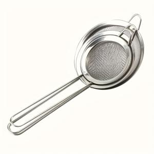 TEMU 튼튼한 손잡이와 고리 장착된 스테인리스 스틸 미세 메시 스트레이너 3종 세트. 내구성이 뛰어나고 세척이 용이한 주방 도구로 베이킹 및 요리에 적합하며, 기름 필터링 및 밀가루 거름에 사용할 수 있습니다.