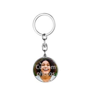 TEMU 1개 사진 맞춤형 키체인, 가방용 펜던트, 커플과 가족을 위한 개인화 선물, 하트 모양 키체인