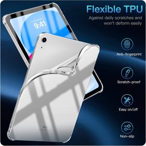 TEMU 아이패드 프로 13 (2025년 신형 모델) 케이스, 2024/아이패드 에어 13 호환 보호 커버, M2/M4 투명 TPU 소프트 케이스, 초박형 에어백 낙하 방지, 풀커버 휨 방지, 아이패드 프로 11/에어 11/미니 6/아이패드 10/A16 호환