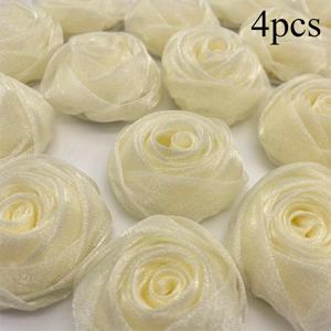 TEMU 4개입 5cm 폭 거즈 장미 - DIY 공예용, 다기능 오간자 꽃, 머리핀 및 홈 데코레이션용 - 크리스마스, 부활절, 데이, 어머니날, 졸업식에 완벽함, 크리스마스에 가장 적합, 추수감사절, 코트, 꽃 장식용, 천 꽃, 오간자 꽃, 홈 데코용 인공 꽃, 인공 꽃, 인공 꽃 장식