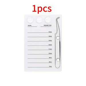 TEMU 아크릴 속눈썹 연장 도구 스케일 보드, 핀셋 자석 흡착 보드, 속눈썹 연장 헤어 픽킹 플랫폼, 꽃 글루 컵이 있는 속눈썹 보드 정리함, 속눈썹 연장 메이크업 도구용, 포름알데히드 무첨가, 배터리 불필요