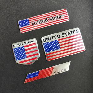 TEMU 4pcs/ 미국 국기 미국 로고 알루미늄 합금 자동차 스티커 자동차 로고 변형 자동차 로고 판 자동차 로고 자동차 스티커 바디 스크래치 스티커 세트 금속 자동차 스티커 자동차 바디 장식 스티커
