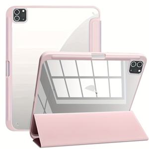 TEMU 아이패드 케이스 - 아이패드 8.7/9.7/10.2/10.9/11/12.9/13 호환, 펜 홀더 포함 - 충격 방지 커버, 접이식 스탠드, 자동 웨이크/슬립, 가벼운 미끄럼 방지 태블릿 케이스, 스크래치 방지 커버