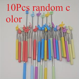 TEMU 4/10개 리트랙터블 교육용 펜 - 스테인리스 스틸 손가락펜, 휴대 및 보관 간편, 교실 데모에 완벽한 멀티컬러 선생님용 펜