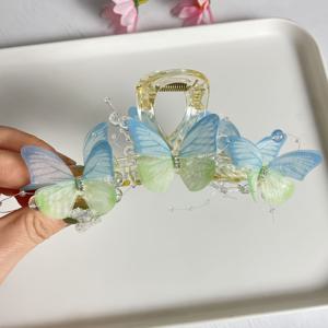 TEMU (5가지 색상 선택 가능) 초고급 여성 스타일 상어 클립, 달콤하고 귀여운 뒷머리 머리핀, 우아한 탑 클립 헤어 액세서리