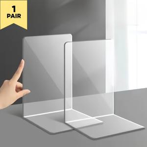 TEMU 책꽂이 책꽂이 1쌍, 책꽂이 블랙, 화이트 책꽂이, 두꺼운 책꽂이, 홈 오피스 책꽂이 스탠드