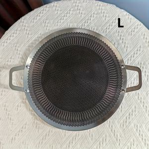 TEMU 스테인리스 스틸 야외 바베큐 보드, 캠핑용 그릴팟, 가정 및 실내 조리용, 인덕션, 가스레인지, 전기레인지 호환 가능, 실내/야외 바베큐