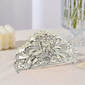 TEMU 1개 유럽 스타일 철제 빈티지 티슈 랙 - 화려한 플로럴 디자인, 가정 및 호텔 장식용 수직 냅킨 홀더, 튼튼한 금속 구조, 추수감사절에 적합, 테이블용 냅킨 홀더, 크리스마스에 최고