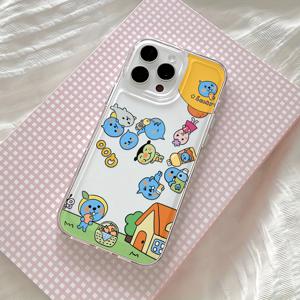 TEMU 여름 음료 오렌지 주스 Qoo 아이폰 16e 16 15 14 11 Pro Max X XR XS MAX 8 7 Plus 투명 TPU 소프트 백 커버