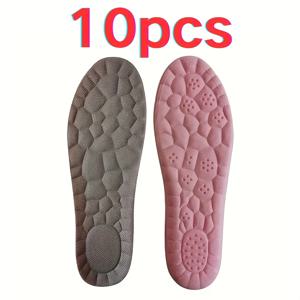 TEMU 여성용 편안한 깔창 10개 세트 - 적응형 탄력성과 통기성, 땀 흡수 기능 - 운동화 및 캐주얼 신발에 완벽