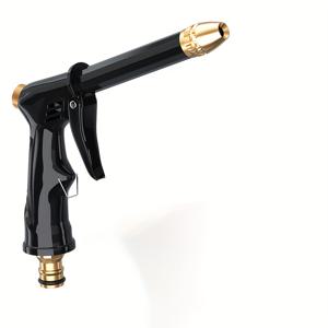 TEMU 1 고압 및 차량 워시 물총 - 10가지 상황에 적합, 내구성 좋은 플라스틱 바디, 정원 호스용 조절 가능한 노즐, 자전거 및 차량용 강력 청소 도구, 배터리 없음