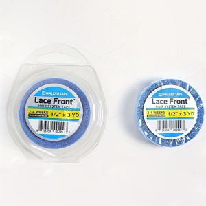 TEMU 1.27cm x 3야드 레이스 앞 가발 양면 테이프 1개/2개, 방수 및 땀 방지 강력한 파란색 테이프 (헤어 익스텐션/레이스 가발/가발 고정용), 남녀공용 가발 시트, 케이스 포함, 쉽게 변형되지 않음