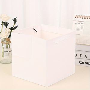 TEMU 14개 두꺼운 사각 핸들 꽃봉투, 고급스러운 꽃다발 포장용 크라프트 종이 봉지, 재사용 가능, 발렌타인데이 꽃다발 선물포장, 생일선물 포장, 축제용 꽃꽂이