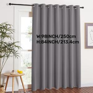 TEMU 원 패널, 완벽한 차광 커튼, 간편한 단색 디자인, 걸이용 아일렛 상단, 코팅된 안감, 거실, 사무실, 침실, 크리스마스 테마 및 현대적인 로맨틱한 분위기를 위한 이상적인 장식