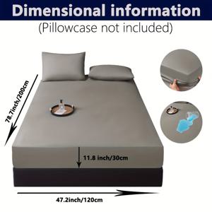 TEMU 1개 방수 매트리스 커버, 방수 및 방수 매트리스 커버, 방수 매트리스 보호대, 부드럽고 편안함, 가정용 침구, 침대 스프레드, 7가지 색상, 14가지 사이즈, 풀 사이즈, 퀸 사이즈, 킹 사이즈 시트, 100% 폴리에스터 섬유