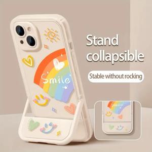 TEMU 휴대폰 케이스 - 아이폰 16 16Pro 16Promax 15 15Pro 15Promax 14 14Pro 14Promax 13 13Pro 13Promax 12 12Pro 12Promax 11 11 Pro 11Promax 고급 스탠드 미끄럼 방지 휴대폰 케이스, 풀 커버 렌즈 보호 케이스