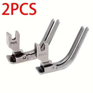 TEMU 2개 세트 헤비듀티 산업용 재봉틀 프레서 피트 - 올스틸 구조 (P127L & P351L), 퀼팅, 이불재봉, 전문 재단사용, 내구성 강한 디자인, 고품질 금속 소재, 홈 셰프용, 산업용 재봉틀 호환