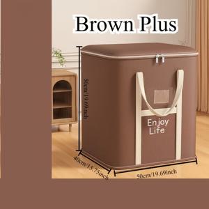 TEMU 지퍼 잠금 장치, 강화 및 확장된 손잡이가 특징인 초대형 접이식 수납 가방 1개. 침구 보관, 옷장 정리, 이사 물품 보관에 적합합니다.|접이식침대|간이침대