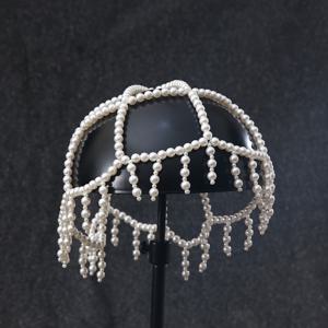 TEMU 1개 빈티지 스타일 & 술장식이 달린 캐스케이딩 프린지 - 우아한 인조모발용품, 여성을 위한 웨딩·파티·데일리룩에 완벽한 - 편안하고 고정력 강함, 관리가 필요없음