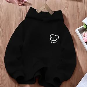 TEMU 2025 신상 봄/가을 캐주얼 후드 스웨트셔츠 (여아용)