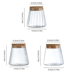 TEMU 3개 세트 평면/수직 곡물/망치 뚜껑 랜드스케이프 병, 고보로실리케이트 유리 간단한 홈 수경 화병, 두꺼운 미니어처 랜드스케이프 병, 포토용 데스크탑 장식 식물 화분, 꽃/홈 장식용 화병, 장식용 화병