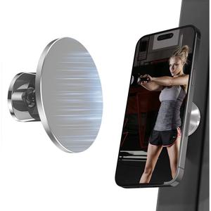 TEMU 양면 자석 브라켓, 새로운 체육관 골프장 듀얼 자석 휴대용 게으른 자석 휴대폰 홀더