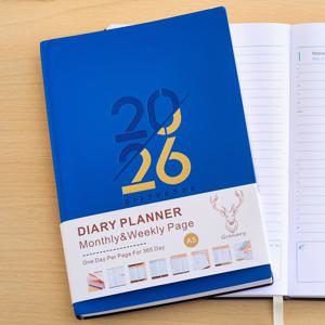 TEMU Grain 2026 학술 데일리 플래너 - 일일 1페이지, 2026년 1월부터 12월까지의 다이어리, 5.5 X 8