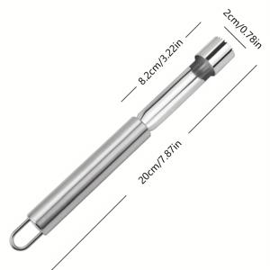 TEMU MAMSHIB 과일 코어 및 씨 제거 도구 | 사과 코어 | 씨 제거기 | 다기능 코어 | 스테인리스 스틸 코어 도구 | 산사, 대추, 체리, 배에 적합