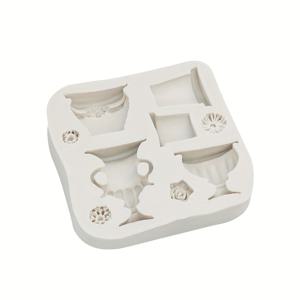 TEMU 1개 꽃병 화분 캔들 데코 실리콘 몰드, 입체 유럽 클래식 꽃병 몰드, 석고 캔들, 핸드메이드 비누, 에폭시 수지 장식, 아로마테라피 데코, DIY 핸드메이드 선물용