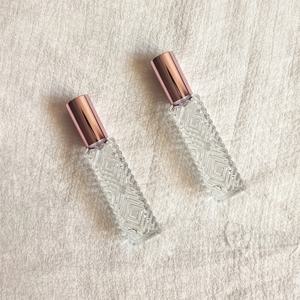 TEMU 2개 세트 유리 향수 스프레이 병, 마름모 향수 유리병, 휴대용 여행용 빈 병 소형 샘플 병, 리필 가능한 향수병