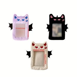 TEMU 2D 3개 귀여운 K팝 봉제 인형 삼색 카드 홀더