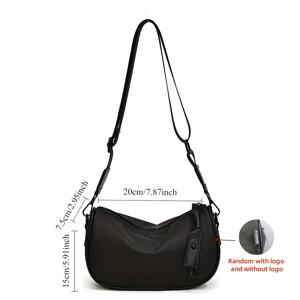 TEMU 2025년 신상 트렌디 크로스바디 가방 여성용, 가볍고 다재다능하며, 옥스포드 천 숄더 스트랩으로 캐주얼한 여름 출퇴근에 완벽|미니크로스백