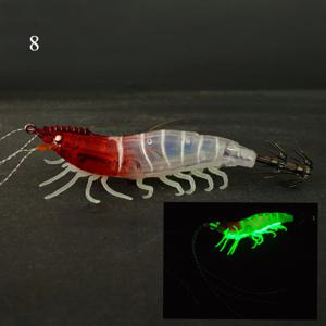 TEMU 1개 11.5Cm 야광 다단 점핑 새우 시뮬레이션 새우 소프트 베이트 낚시 루어 세그먼트 새우