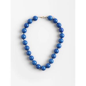 TEMU 1개 유럽&미국 패션 스타일 라운드 기하학 플라스틱 아크릴 비즈 매듭 수제 여성 비즈 목걸이, 휴일 선물, 데일리 웨어