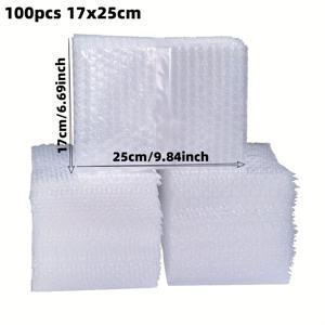 TEMU 100개 투명 플라스틱 버블백 – 식기 및 전자기기 이동, 운송, 보관용 보호 쿠션 포장