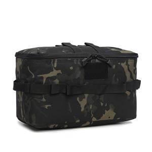 TEMU 튼튼하고 포근한 | 오래 지속되는 옥스포드 가스 탱크 보관 파우치 (바닥 못 및 조리 기구용 수납 공간 포함) - 휴대용 멀티 포켓 디자인으로 야외 활동에 적합, 카키 그린 블랙 운동 장비 추가 스포츠 가방 비치 토트|파우치