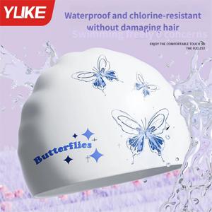 TEMU 1 전문가용 실리콘 수영 모자 | 고품질, 염소 저항, 남녀공용, 심플 디자인, 서핑 액세서리, 혼합 색상|서핑모자