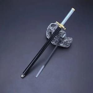 TEMU 1개 애니메이션 검형 펜 - 헤비메탈 펜 바디와 회전 캡, 부드러운 필기감, 왼손 오른손 모두 사용 가능, 혼합 색상 - 애니메이션 , 롤플레이, 학교 및 사무실을 위한 이상적인 선물, 역할극 소품,학교용 문구류,스타일리시한 필기구,검형 디자인,고품질 금속, 소재,필기 액세서리,아티스틱 펜,수집가들,애니메이션 팬들