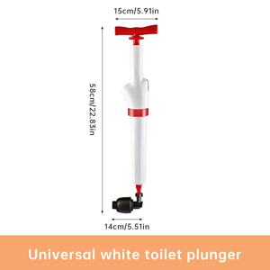 TEMU 튼튼한 배수구 제트 건 1개 - 욕실, 싱크대 및 바닥 배수구의 막힘을 차단하기 위해 설계된 강력한 변기 플런저. 압력 조절 기능이 있는 에어 플런저 도구가 특징이며, 전기 없이 사용할 수 있으며, 내구성이 뛰어난 플라스틱으로 제작되었습니다.|변기부속품|싱크대