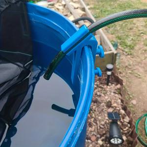 TEMU 버킷 호스 브래킷 | 플라스틱 회전 호스 피팅, 정원 가꾸기 및 낚시용으로 적합