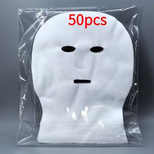 TEMU 50개입 미용실용 웻 시트 마스크 일회용 수분 공급 스파 페이퍼 마스크 페이스 패치 건성 피부용 마스크